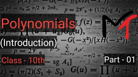 What Is Polynomials Class 10th Part 01 Introduction Youtube