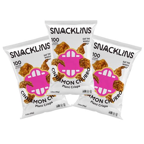 Snacklins Plant Based Crisps Vegan Healthy Snacks Gluten Free Grain Free Plant