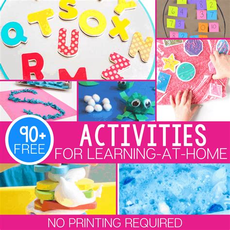 Easy At-Home-Learning Activities with Household Materials