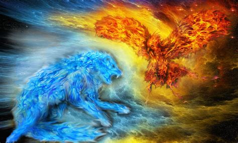 Cool Fire And Ice Wallpapers Wallpapersafari