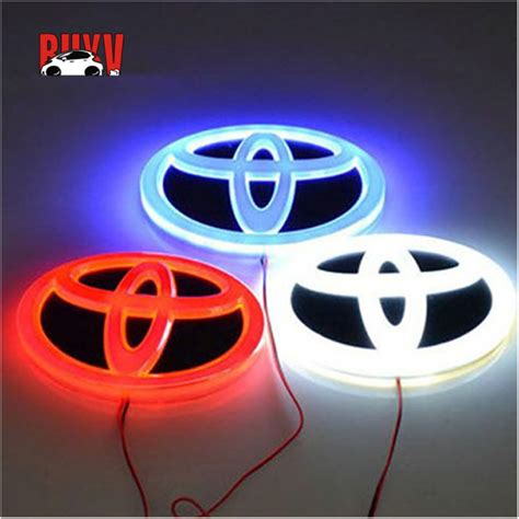 BuyV TOYOTA LOGO LED Car Emblems Full Size Car Badge For Toyota Camry