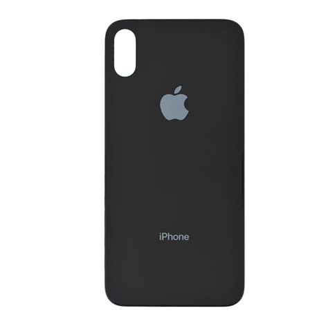 Задня кришка Iphone X Black Стандартний отвір