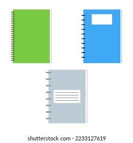 Colored Notebooks Vector Illustration Stock Image Stock Vector Royalty