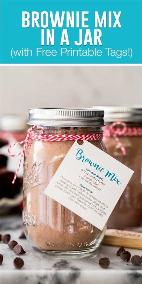 Homemade Brownie Mix Homemade Brownie Mix Mason Jar Cookies Mix