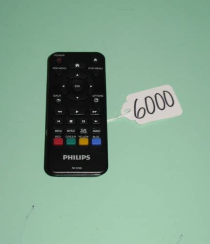 Genuine Philips Nc Remote Control For Blu Ray Disc Dvd Player