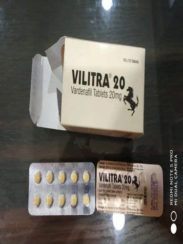 Vilitra Vardenafil Tablets Mg At Rs Box Levitra Tablet In