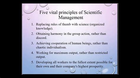 Scientific Management Definition