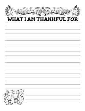 Free Printable Thanksgiving Writing Templates