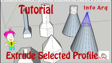 Extrude Selected Profile Bit Plugin Sketchup Youtube