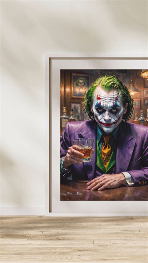 Printable Joker Wall Art Joker Poster Printable Joker Superhero Comic