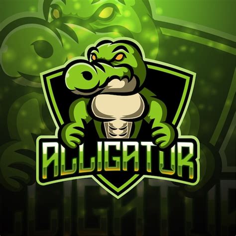 Premium Vector Alligator Esport Mascot Logo Design