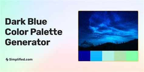 Dark Blue Color Palette Generator for Designers