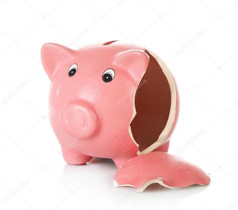 Broken Piggy Bank Stock Photo Belchonock