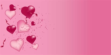 Beautiful Pink Love Background Romantic Vector Art At Vecteezy