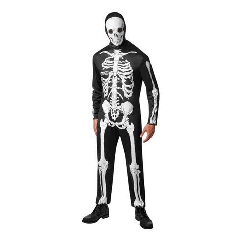 Skeleton Adult Costume Multicoloured Large