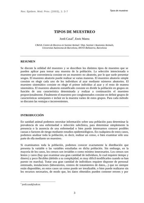 PDF 3 Tipos De Muestreo DOKUMEN TIPS