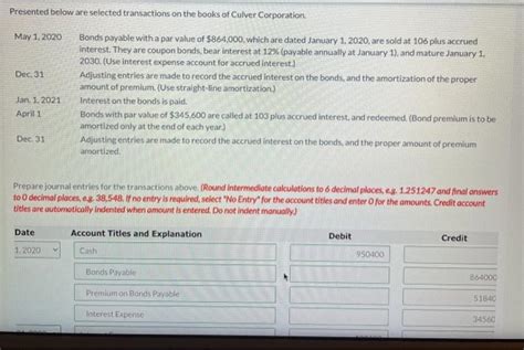 Solved Presented Below Are Selected Transactions On The Chegg