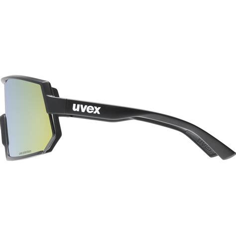 Uvex Sportstyle P Black Mat Mirror Yellow Sportbrillen Uvex Sports