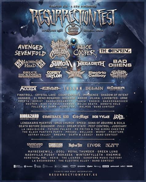 Resurrection Fest 2024 Presenta Su Cartel Metal Journal