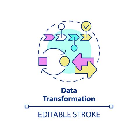 Data transformation concept icon. Data mining process abstract idea