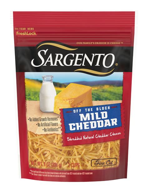 Sargento Shredded Mild Natural Cheddar Cheese Oz Brickseek