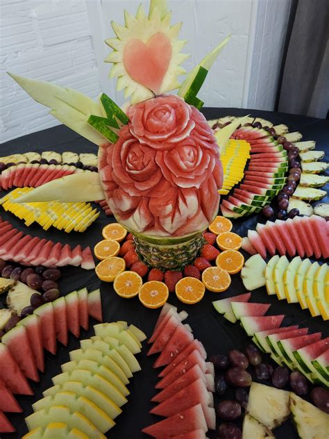 Fruit Carving Watermelon Swan