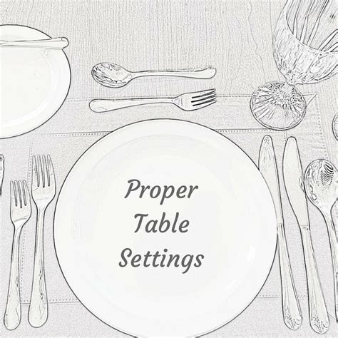 Table Setting Etiquette | Table setting etiquette, Proper table setting ...