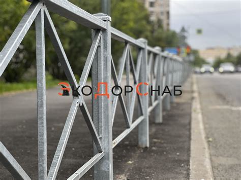 Пешеходное ограждение ПО-1 "Крест" тип 1 -Про (80х950х2000 мм) ⋆ ЭкоДорСнаб