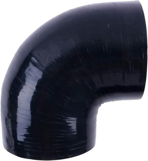 4 Ply Silicone 135 Degree Elbow Connector Joiner Turbo Hose Pipe Black 76mm 3