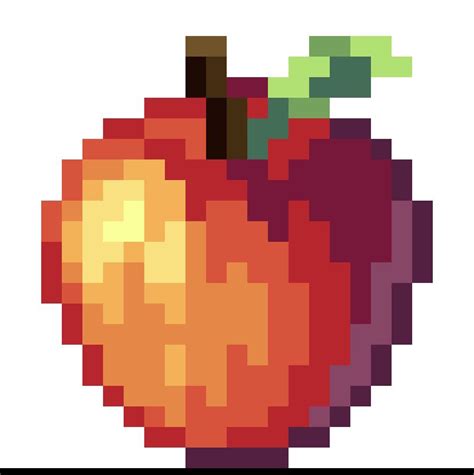 Apple, me, pixel art, 2020 : r/Art