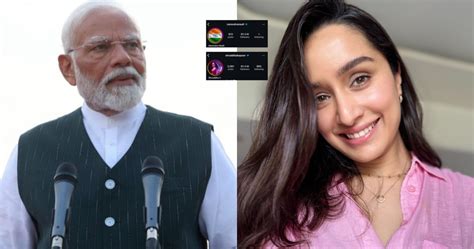 Amid Stree Success Shraddha Kapoor Surpasses Pm Modi To Have More