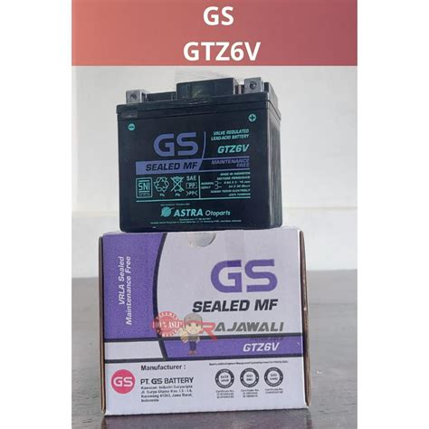 Jual AKI GS GTZ 6V 12V 5AH Shopee Indonesia