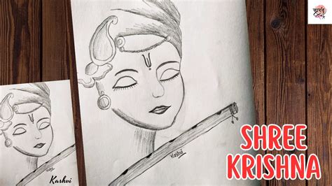 draw lord krishna face  krishna drawing tutorial youtube