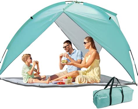 Outsunny Abri De Plage Tente De Plage Pliable Pop Up Automatique