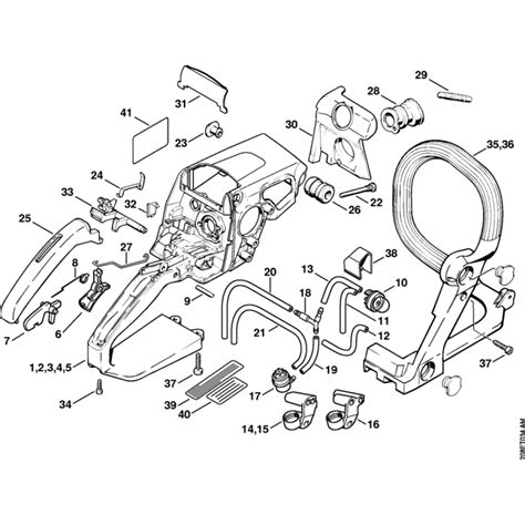 Handle Housing Assembly For Stihl Ms210 Ms210c Chainsaws Lands Engineers