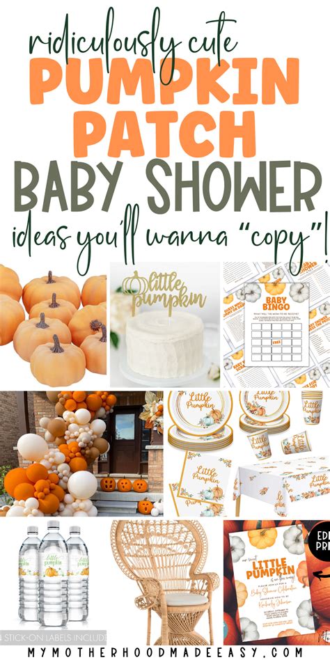 Adorable Pumpkin Patch Baby Shower Ideas [You’ll Love] – My Motherhood ...