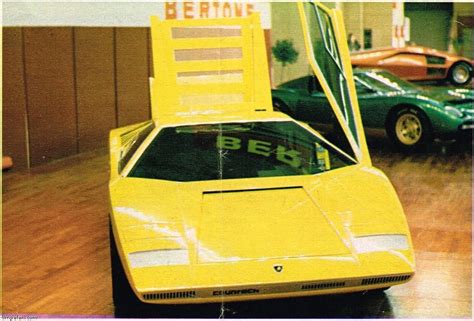 1971 Lamborghini LP500 Prototype (Countach) Shown at Bertone ...