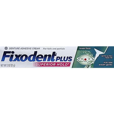 Fixodent Denture Adhesive Cream 2 oz | Toothpaste | Market Basket