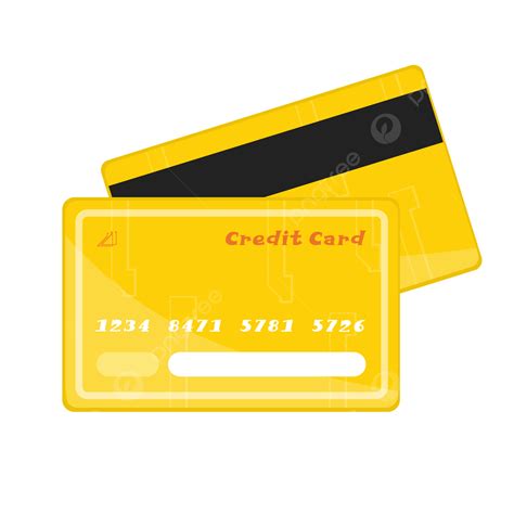 Credit Card Clipart Vector Yellow Card Credit Card Clipart Credit