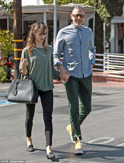 Jeff Goldblum 61 Holds Hands With 31 Year Old Girlfriend Emilie