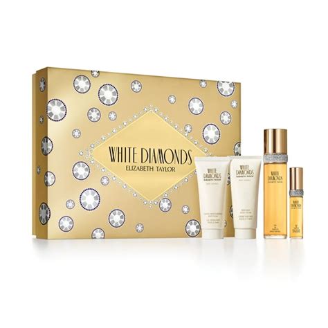 Elizabeth Taylor White Diamonds Fragrance Gift Set for Women, 4 piece ...