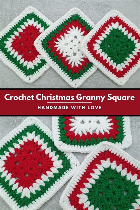 Christmas Granny Square Crochet Christmas Granny Square Croc