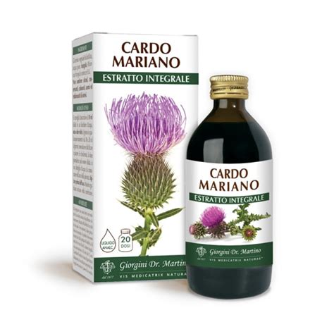 CARDO MARIANO ESTRATTO INTEGRALE 200 Ml Liquido Analcoolico Dr Giorgini