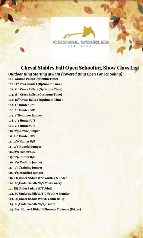 Shows – Cheval Stables