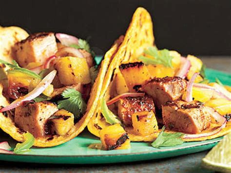 Tacos Al Pastor With Grilled Pineapple Salsa Recipe By Cr Grilled Pineapple