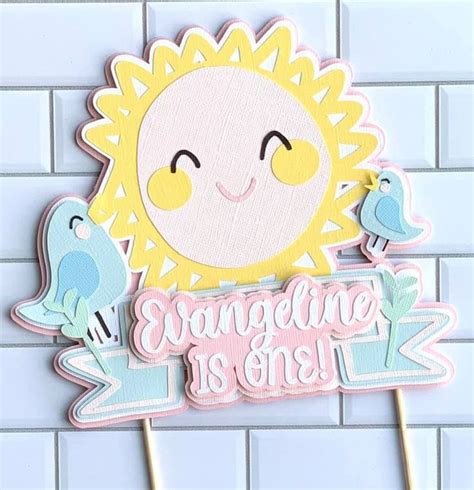 Sunshine Cake Topper You Are My Sunshine Cake Topper First Birthday