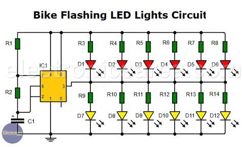 Flashing Led Circuit Schematic