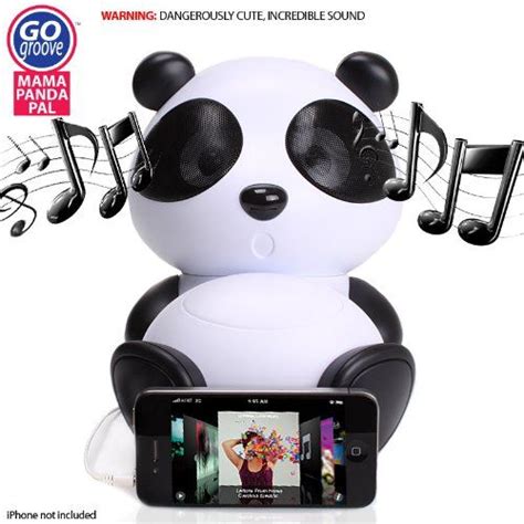 Gogroove Panda Pal Deluxe Portable High Powered Stereo Speaker System For Smartphones Laptops