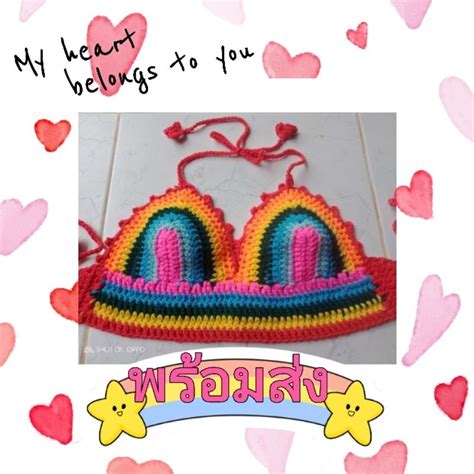 Knitted Bikini Yaya Model Handicraft Wear It To Go The Sea Take A Leisurely Walk Or Play In The