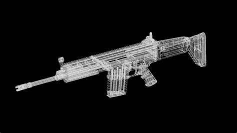 D Model Fn Scar H Mk Highly Detailed Pbr D Model Vr Ar